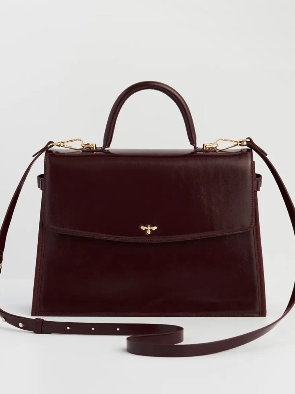 Fable England Burgundy Leather Purse NWT - Picture 3 of 5
